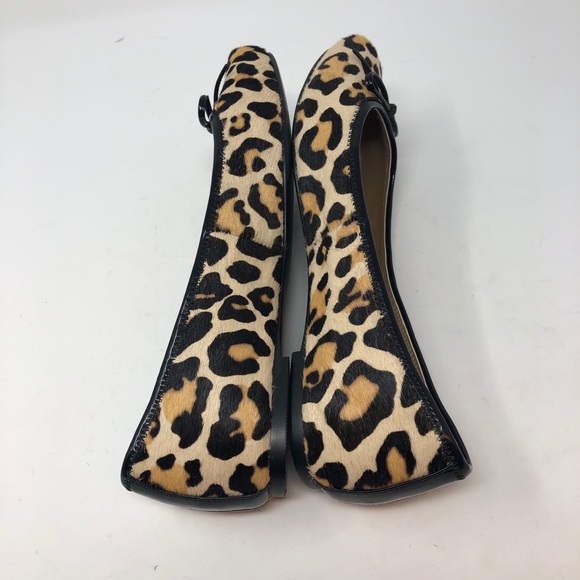 Nordstrom Square Toe Leopard Animal Print Flats 6M - Picture 3 of 9